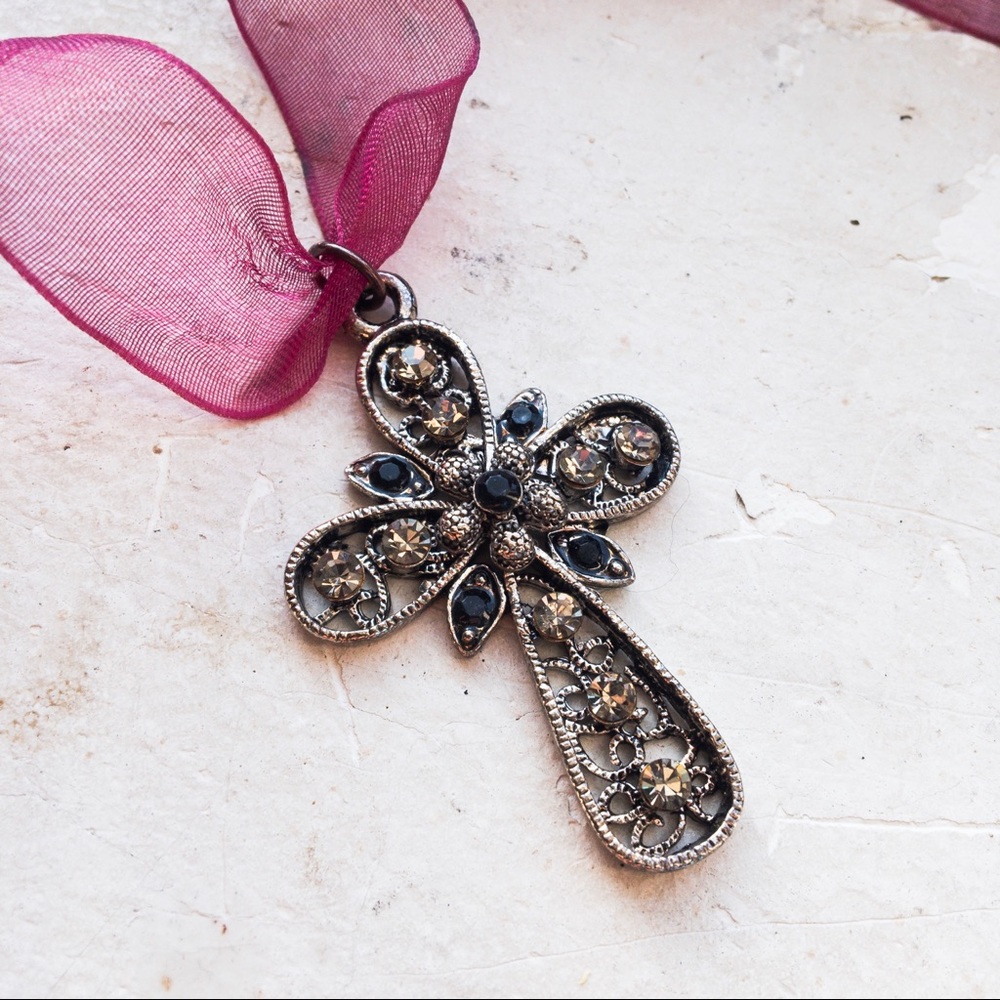 Small gothic filigree cross
